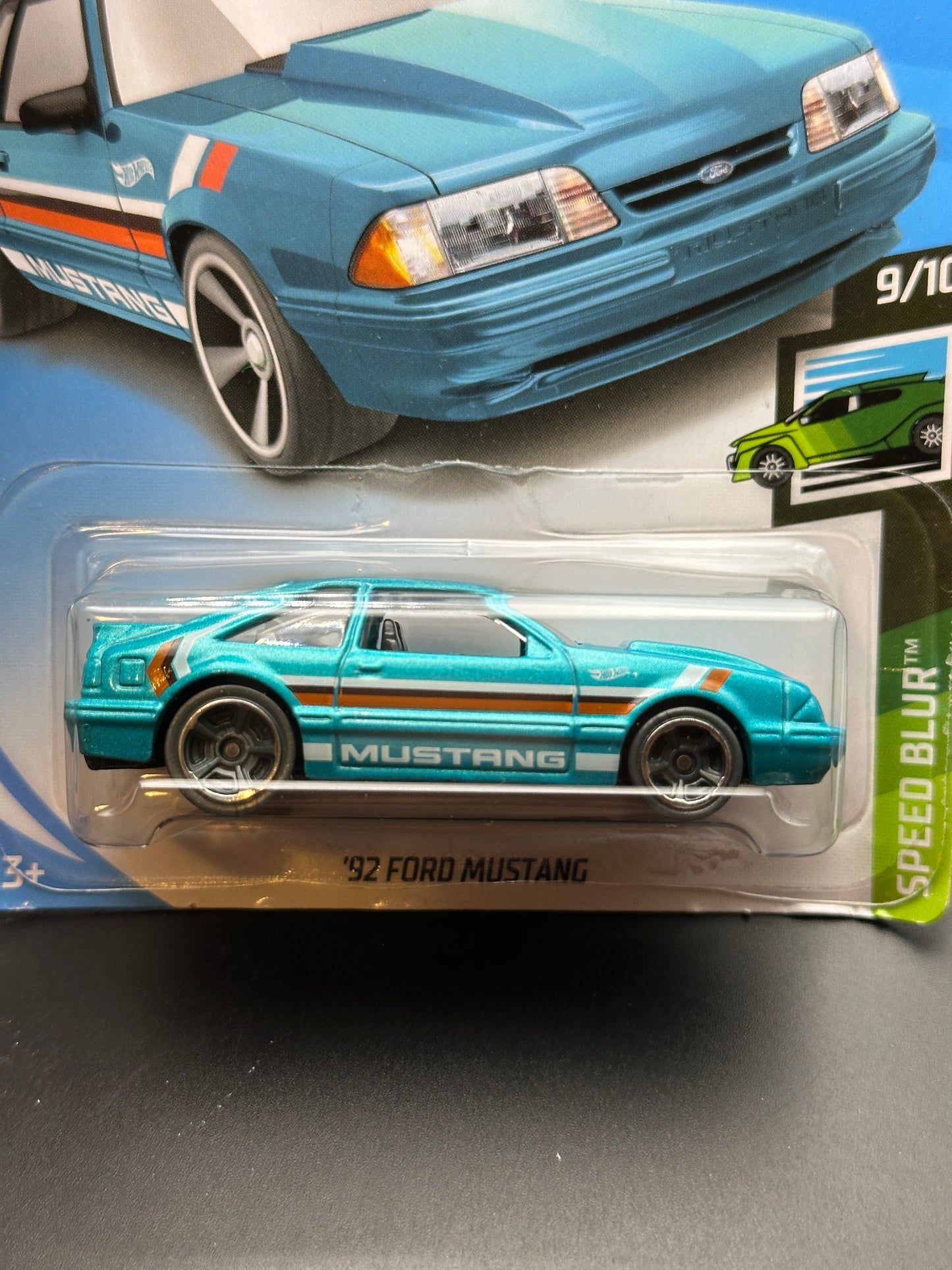 HOT WHEELS - 92 FORD MUSTANG (2019) - HW SPEED BLUR 9/10