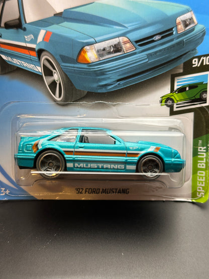 HOT WHEELS - 92 FORD MUSTANG (2019) - HW SPEED BLUR 9/10