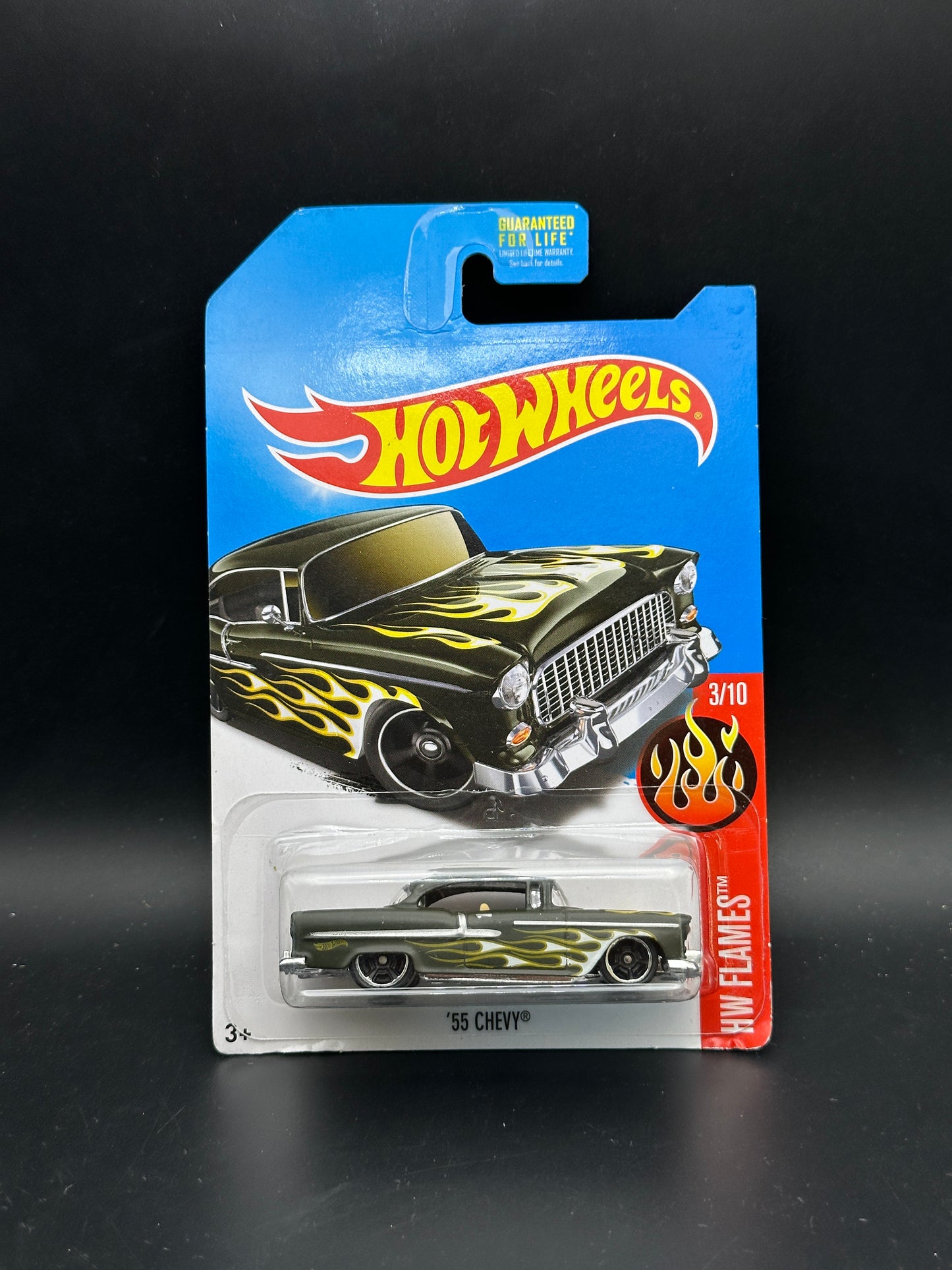HOT WHEELS - 55 CHEVY (2017) - HW FLAMES 3/10