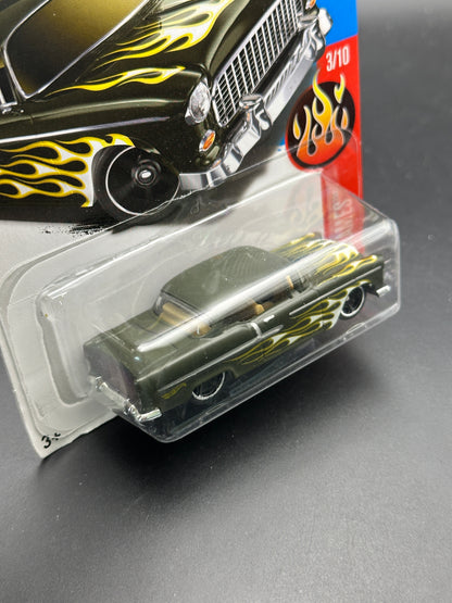 HOT WHEELS - 55 CHEVY (2017) - HW FLAMES 3/10