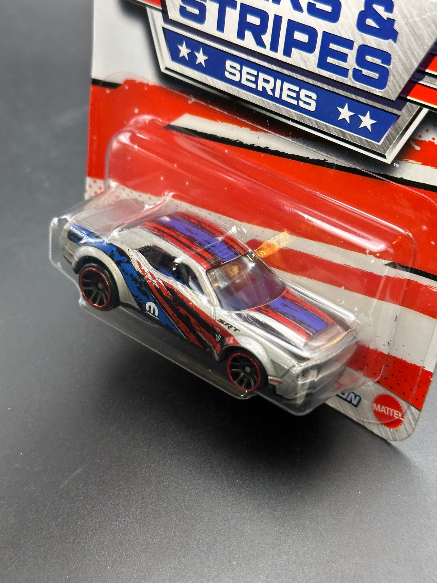 HOT WHEELS - 2018 DODGE CHALLENGER SRT DEMON (2024) - STARS AND STRIPE SERIES 3/5