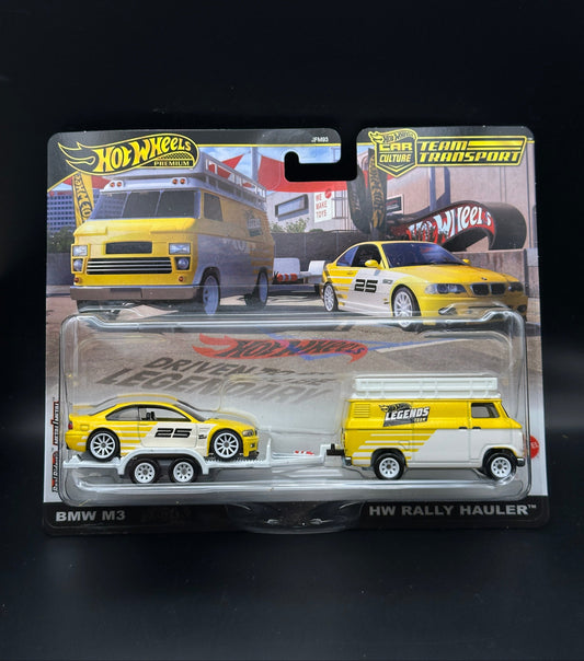 HOT WHEELS - BMW M3 / HW RALLY HAULER (2025) - TEAM TRANSPORT - HOT WHEELS LEGENDS