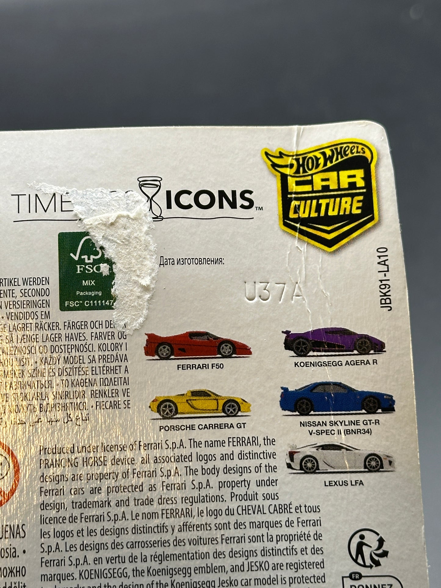 DAMAGED - HOT WHEELS - PORSCHE CARRERA GT (2025) - CAR CULTURE - TIMELESS ICONS 3/5