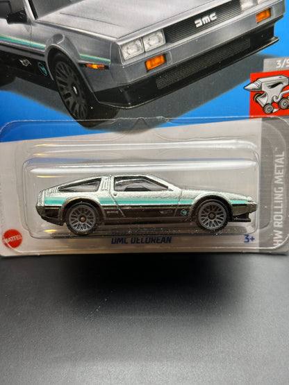 HOT WHEELS - DMC DELOREAN - TREASURE HUNT (2024) - HW ROLLING METAL 3/5