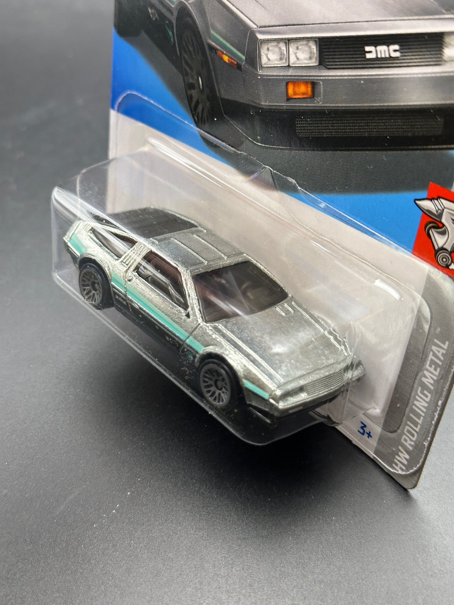 HOT WHEELS - DMC DELOREAN - TREASURE HUNT (2024) - HW ROLLING METAL 3/5