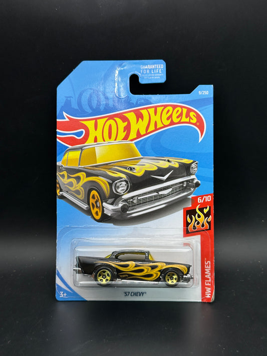HOT WHEELS - 57 CHEVY (2019) - HW FLAMES 6/10