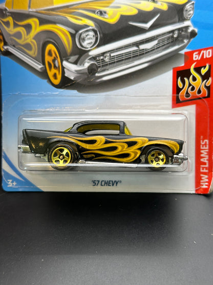 HOT WHEELS - 57 CHEVY (2019) - HW FLAMES 6/10