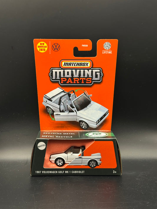 MATCHBOX - 1987 VOLKSWAGEN GOLF MK 1 CABRIOLET (2025) - MOVING PARTS - DIECAST