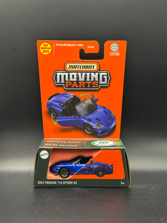 MATCHBOX - 2024 PORSCHE 718 SPYDER RS (2025) - MOVING PARTS - DIECAST