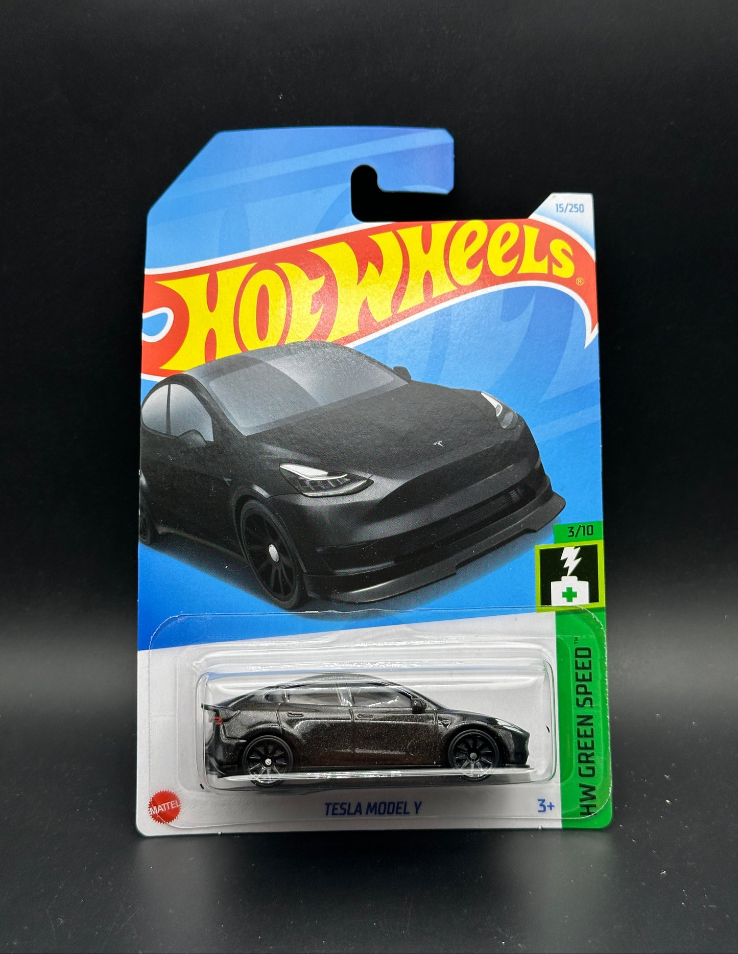 HOT WHEELS - TESLA MODEL Y (2024) - HW GREEN SPEED 3/10