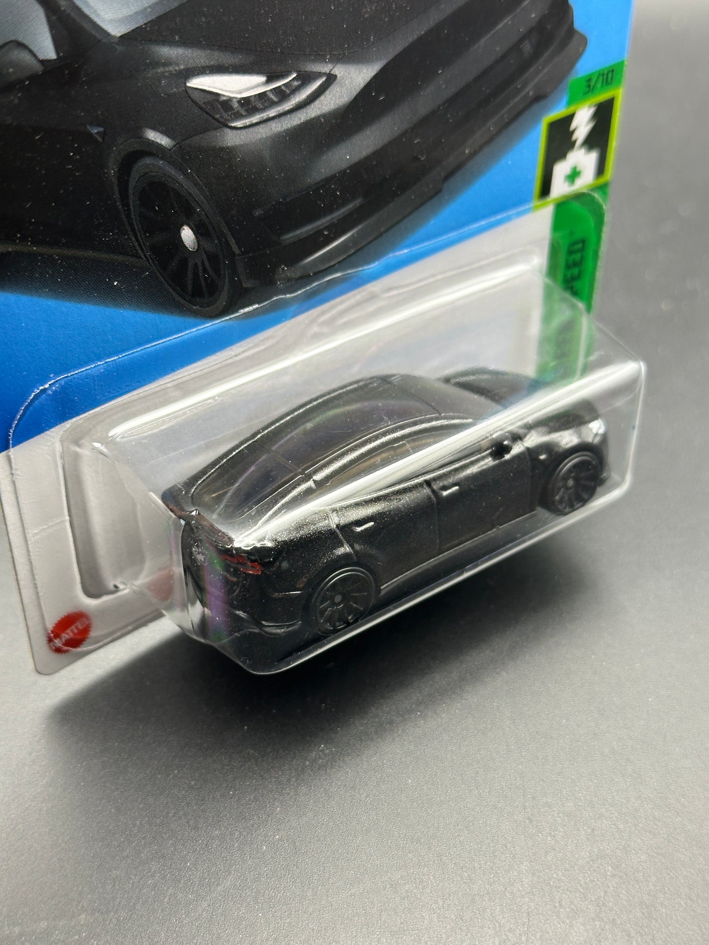 HOT WHEELS - TESLA MODEL Y (2024) - HW GREEN SPEED 3/10
