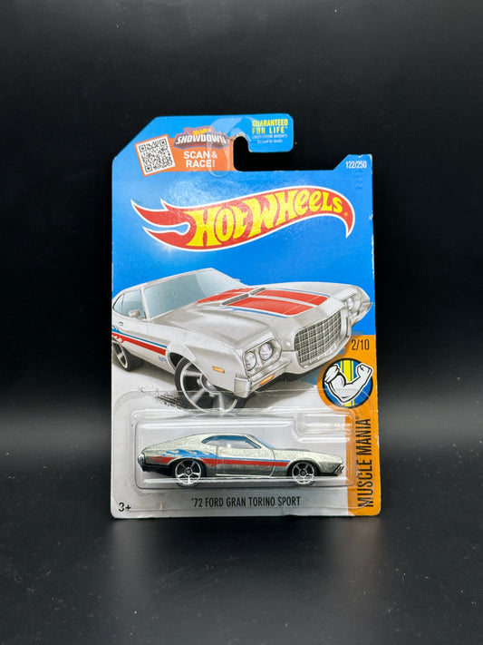 HOT WHEELS - 72 FORD GRAN TORINO SPORT (2016) - HW MUSCLE MANIA 2/10
