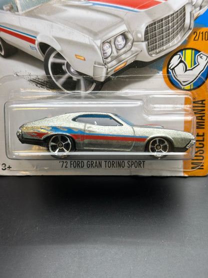 HOT WHEELS - 72 FORD GRAN TORINO SPORT (2016) - HW MUSCLE MANIA 2/10