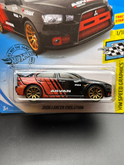 HOT WHEELS - 2008 LANCER EVOLUTION (2020) - HW SPEED GRAPHICS 1/10