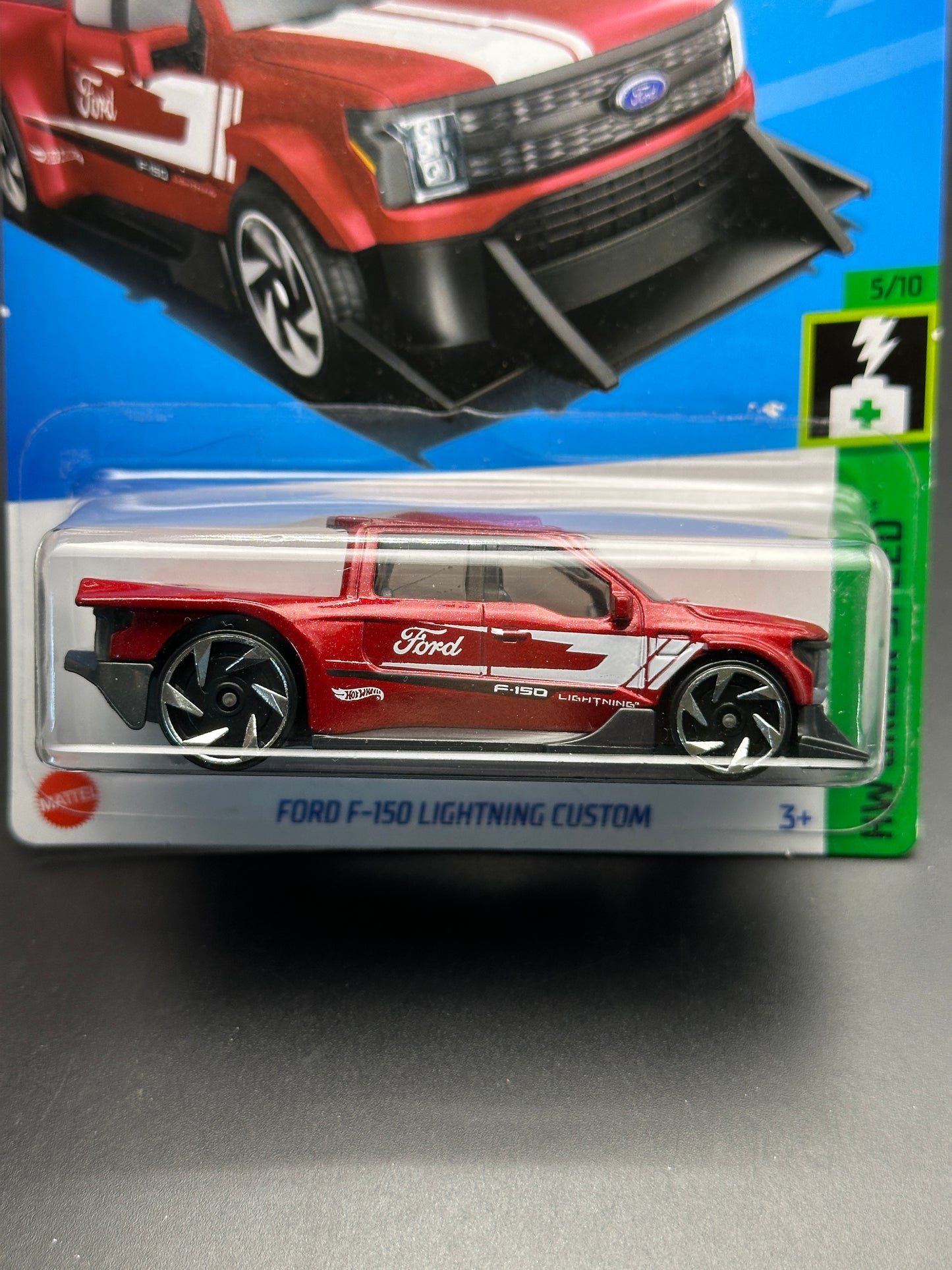 HOT WHEELS - FORD F - 150 LIGHTNING CUSTOM (2024) - HW GREEN SPEED 5/10