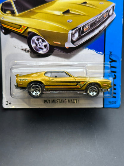 HOT WHEELS - 1971 MUSTANG MACH 1 (2014) - HW CITY