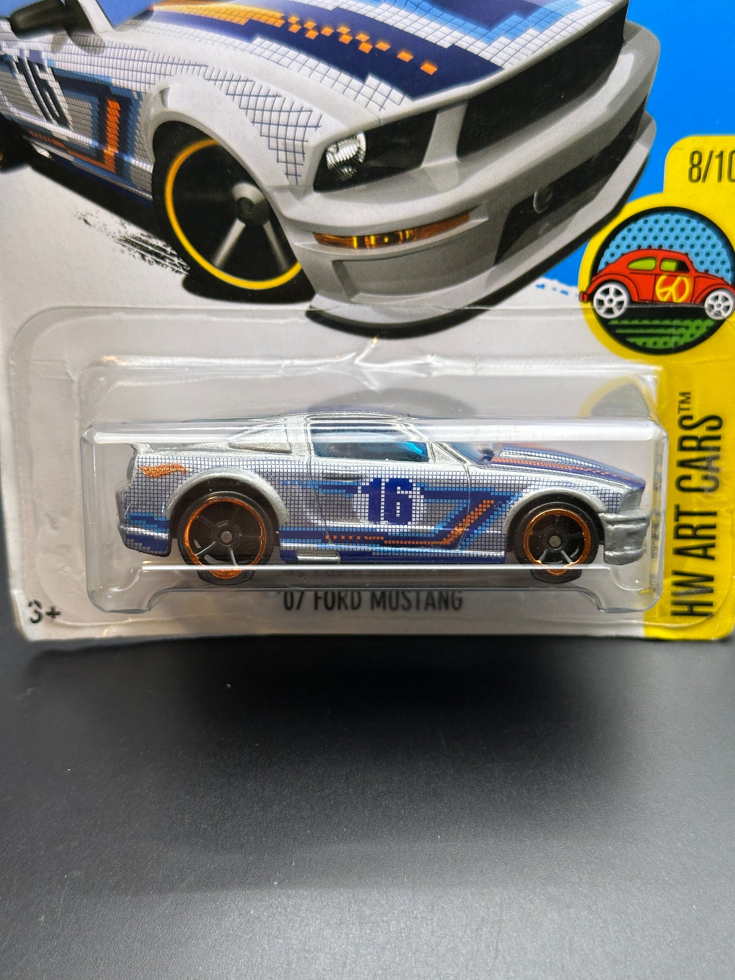 HOT WHEELS - 07 FORD MUSTANG (2016) - HW ART CARS 8/10