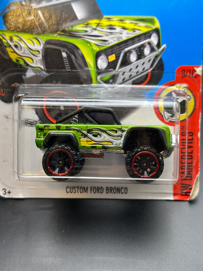 HOT WHEELS - CUSTOM FORD BRONCO (2016) - HW DAREDEVILS 8/10