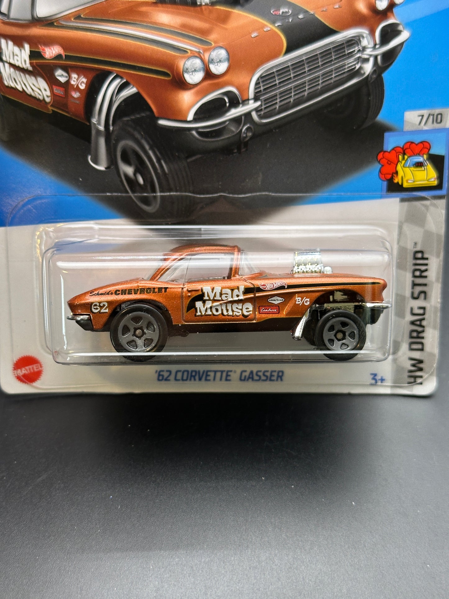 HOT WHEELS - 62 CORVETTE GASSER (2022) - HW DRAG STRIP 7/10