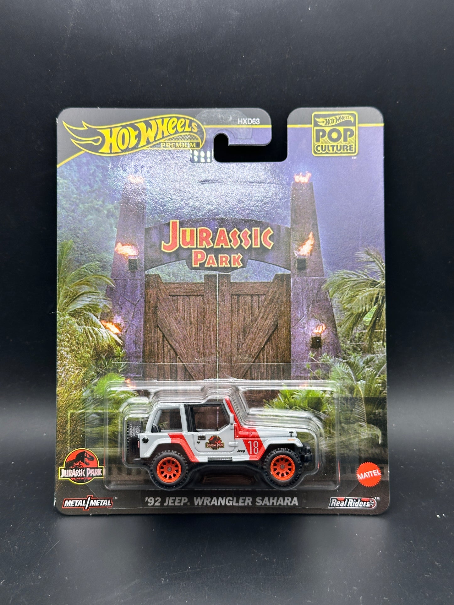 HOT WHEELS - 92 JEEP WRANGLER SAHARA (2025) - JURASSIC PARK - POP CULTURE