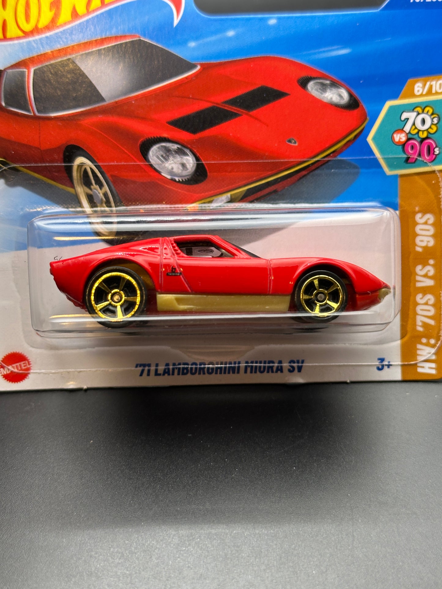 HOT WHEELS - 71 LAMBORGHINI MIURA SV (2025) - HW 70s VS 90s 6/10