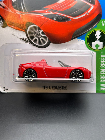 HOT WHEELS - TESLA ROADSTER (2016) - HW GREEN SPEED 1/5