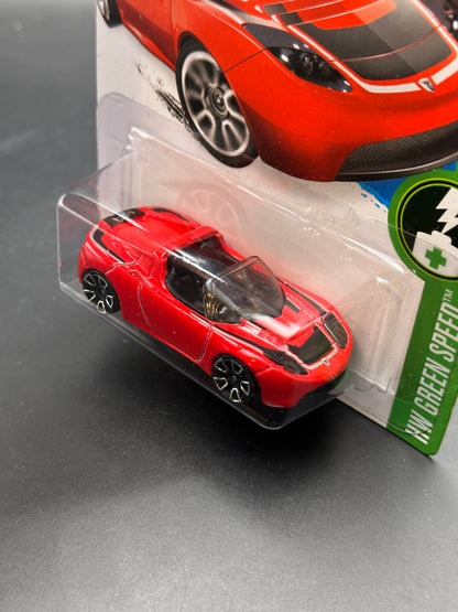 HOT WHEELS - TESLA ROADSTER (2016) - HW GREEN SPEED 1/5