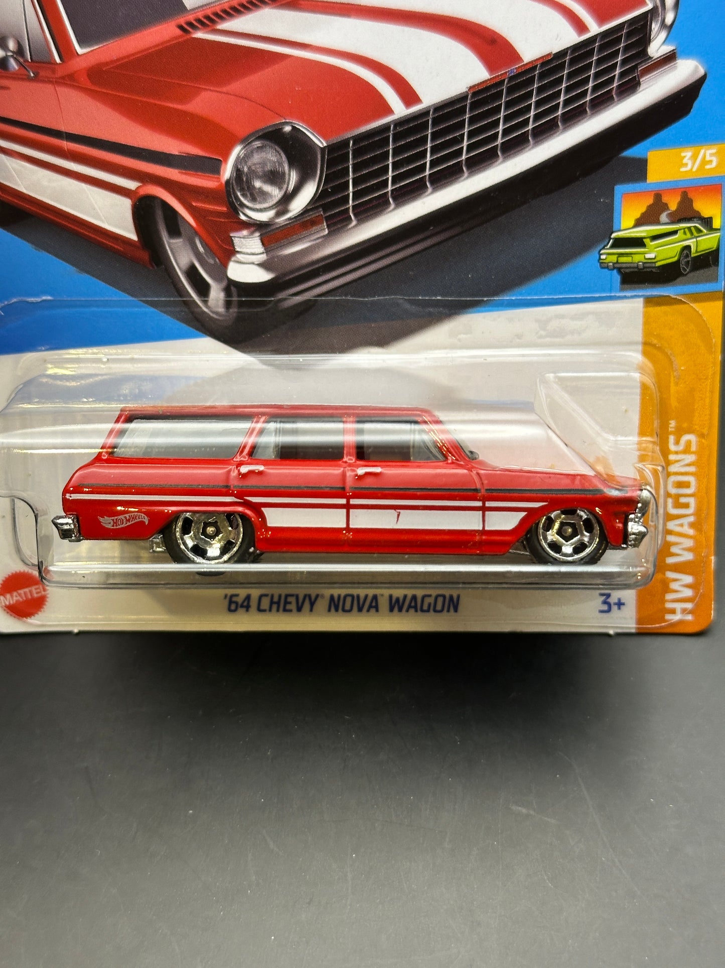 HOT WHEELS - 64 CHEVY NOVA WAGON (2023) - HW WAGONS 3/5