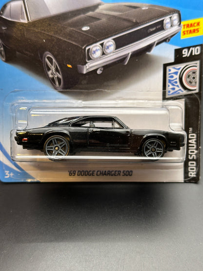 HOT WHEELS - 69 DODGE CHARGER 500 (2019) - HW ROD SQUAD 9/10