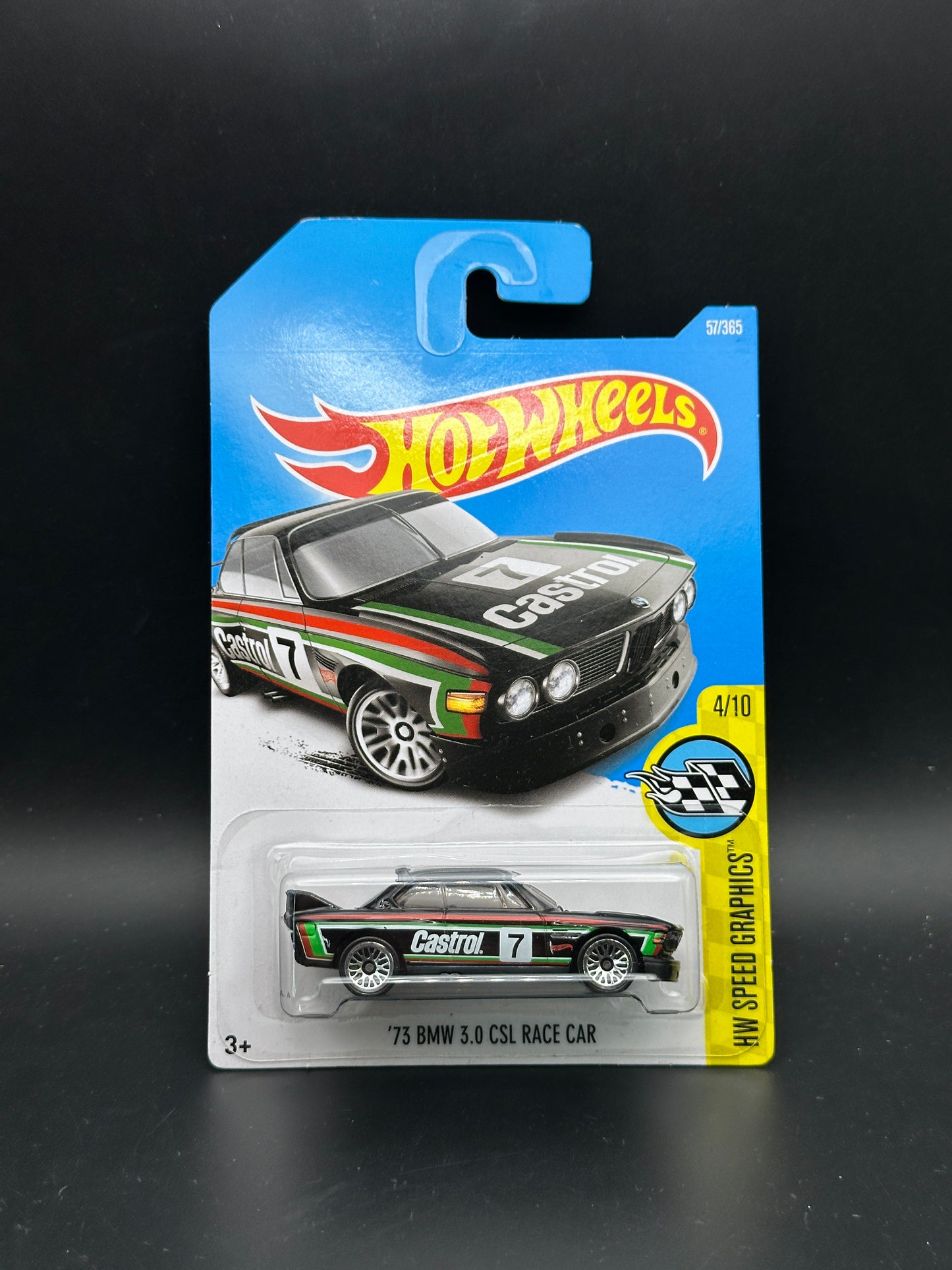 HOT WHEELS - 73 BMW 3.0 CSL RACE CAR (2017) - HW SPEED GRAPHICS 4/10
