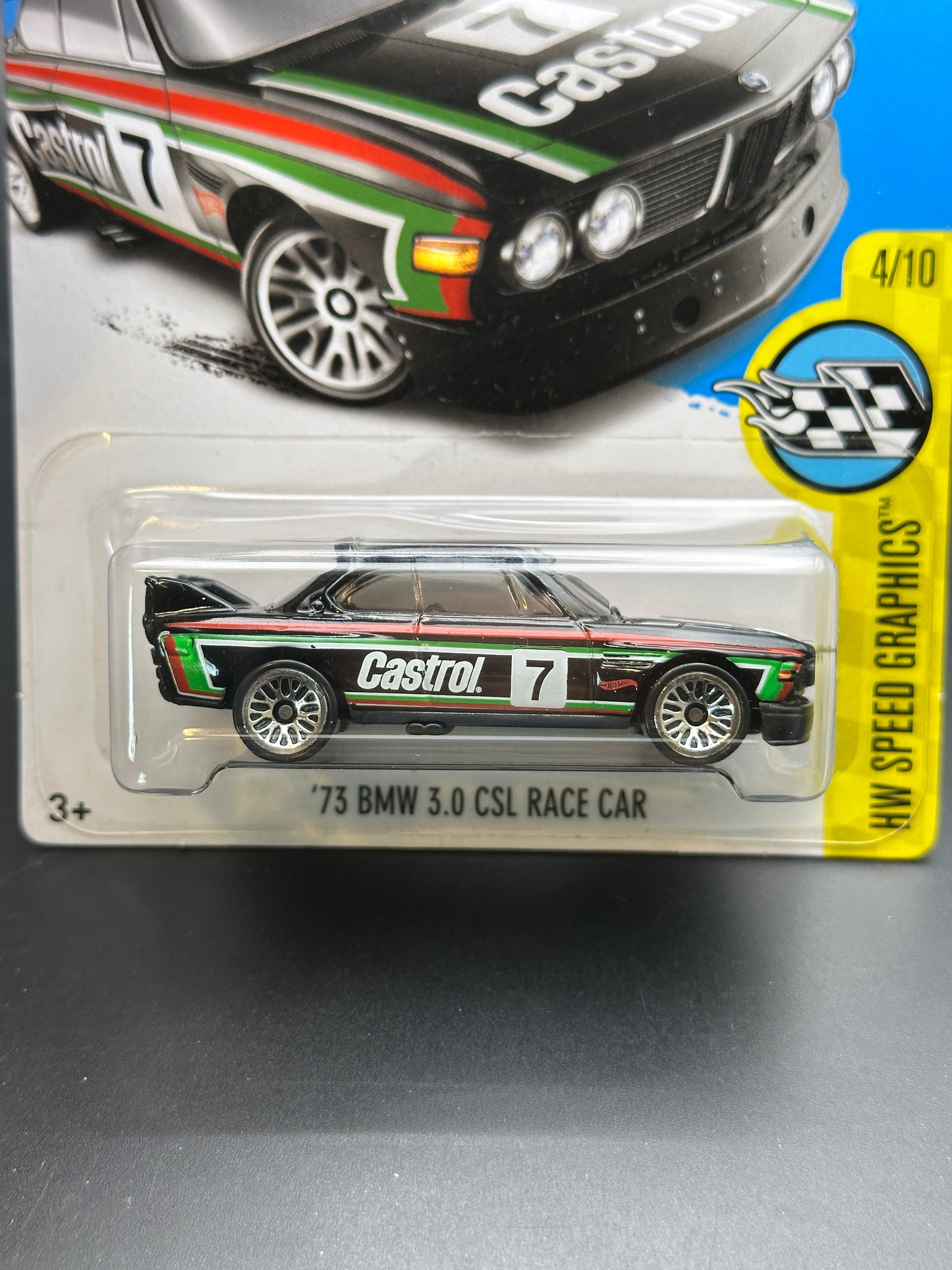HOT WHEELS - 73 BMW 3.0 CSL RACE CAR (2017) - HW SPEED GRAPHICS 4/10