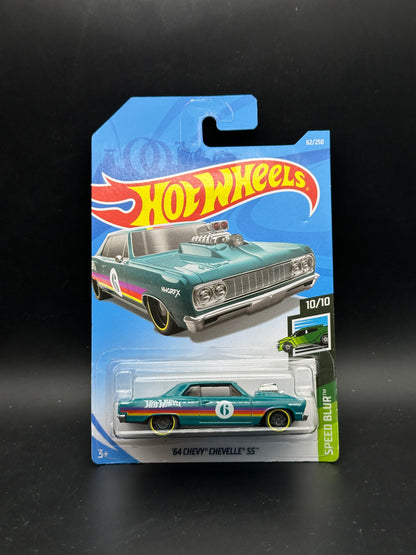 HOT WHEELS - 64 CHEVY CHEVELLE SS (2019) - HW SPEED BLUR 10/10