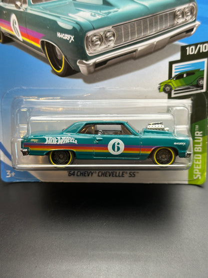 HOT WHEELS - 64 CHEVY CHEVELLE SS (2019) - HW SPEED BLUR 10/10