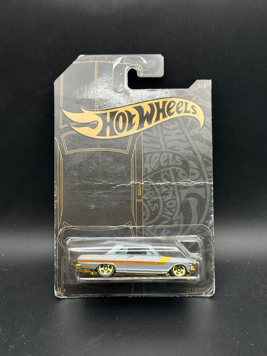 HOT WHEELS - 63 CHEVY II (2019) - SILVER SERIES - SATIN AND CHROME SERIES 5/6