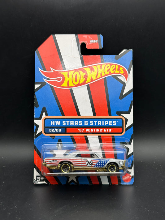 HOT WHEELS - 67 PONTIAC GTO (2022) - STARS AND STRIPE SERIES 2/8