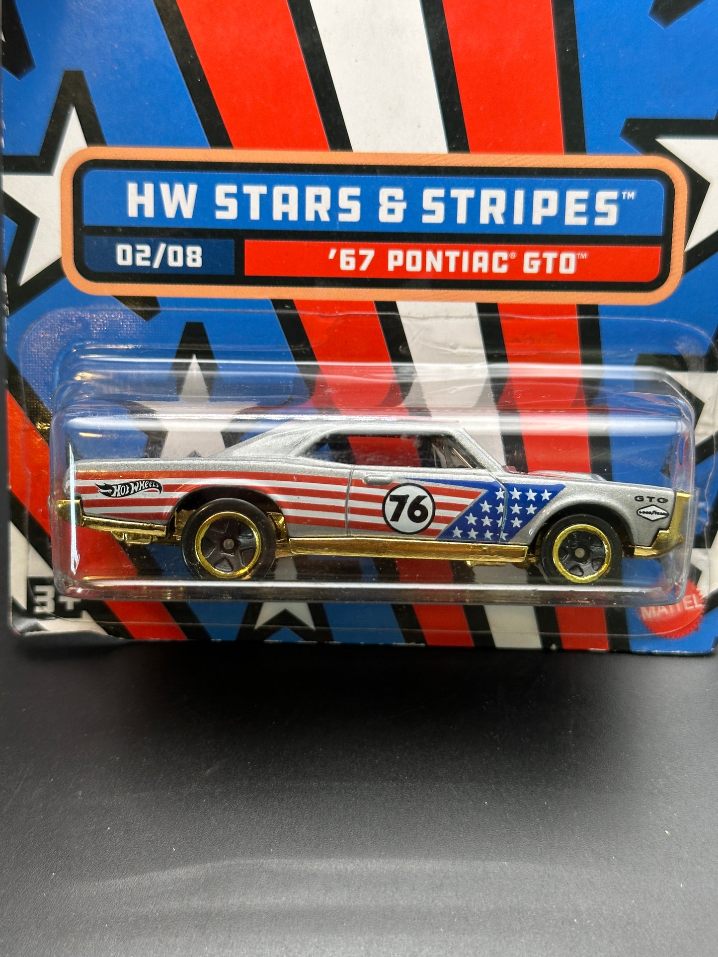 HOT WHEELS - 67 PONTIAC GTO (2022) - STARS AND STRIPE SERIES 2/8