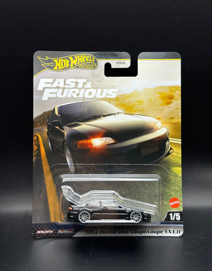 HOT WHEELS - 1993 HONDA CIVIC COUPE EX EJ1 (2025) - MIX 4 - FAST AND FURIOUS 1/5