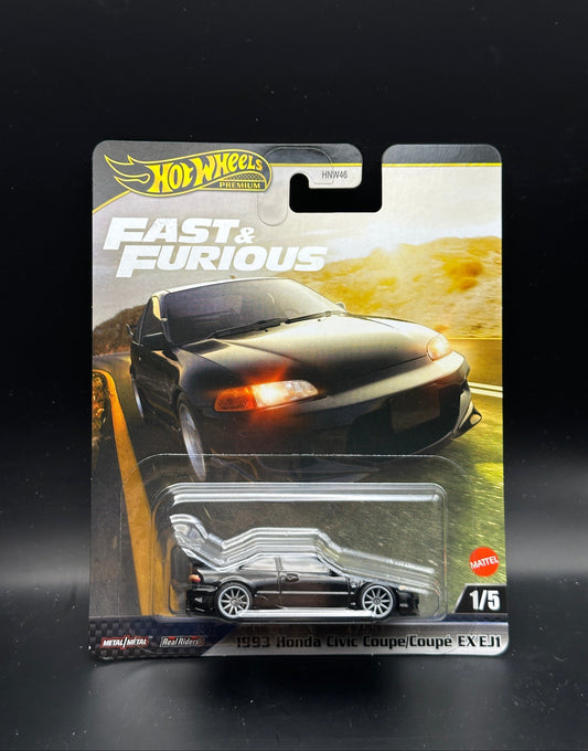 HOT WHEELS - 1993 HONDA CIVIC COUPE EX EJ1 (2025) - MIX 4 - FAST AND FURIOUS 1/5