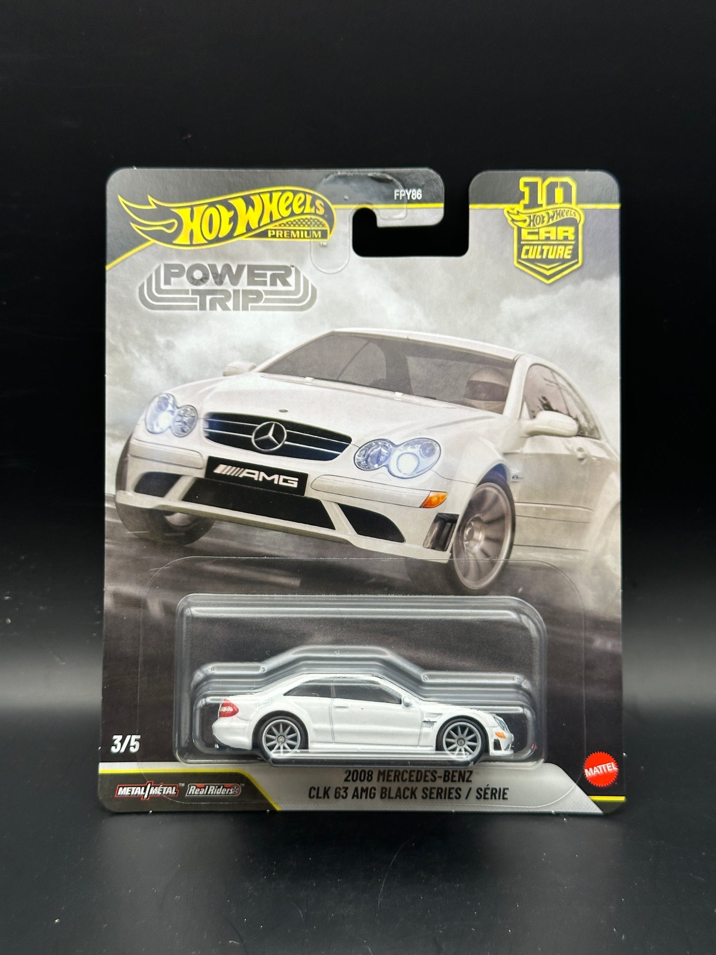 HOT WHEELS - 2008 MERCEDES BENZ CLK 63 AMG BLACK SERIES (2026) - HW CAR CULTURE POWER TRIP 3/5