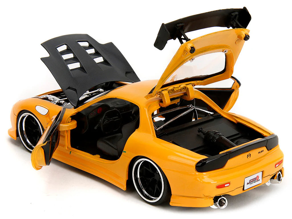 JADA DIECAST CARS - 1993 MAZDA RX-7 - HKS POWER - JDM TUNERS - 1/24 SCALE