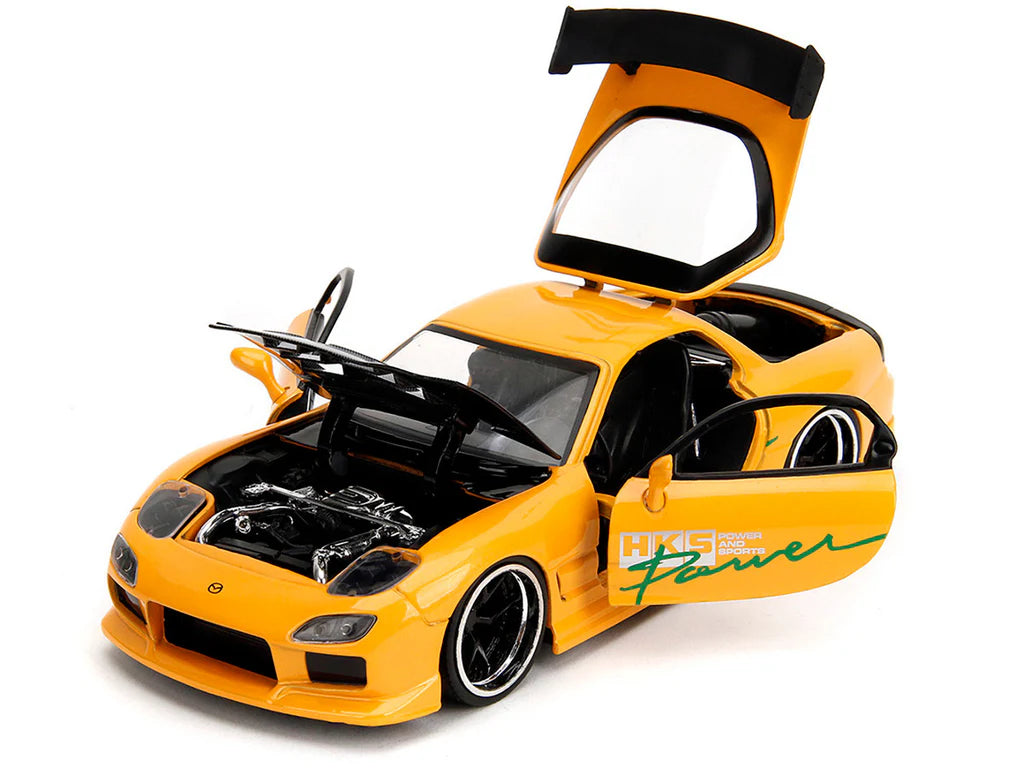JADA DIECAST CARS - 1993 MAZDA RX-7 - HKS POWER - JDM TUNERS - 1/24 SCALE