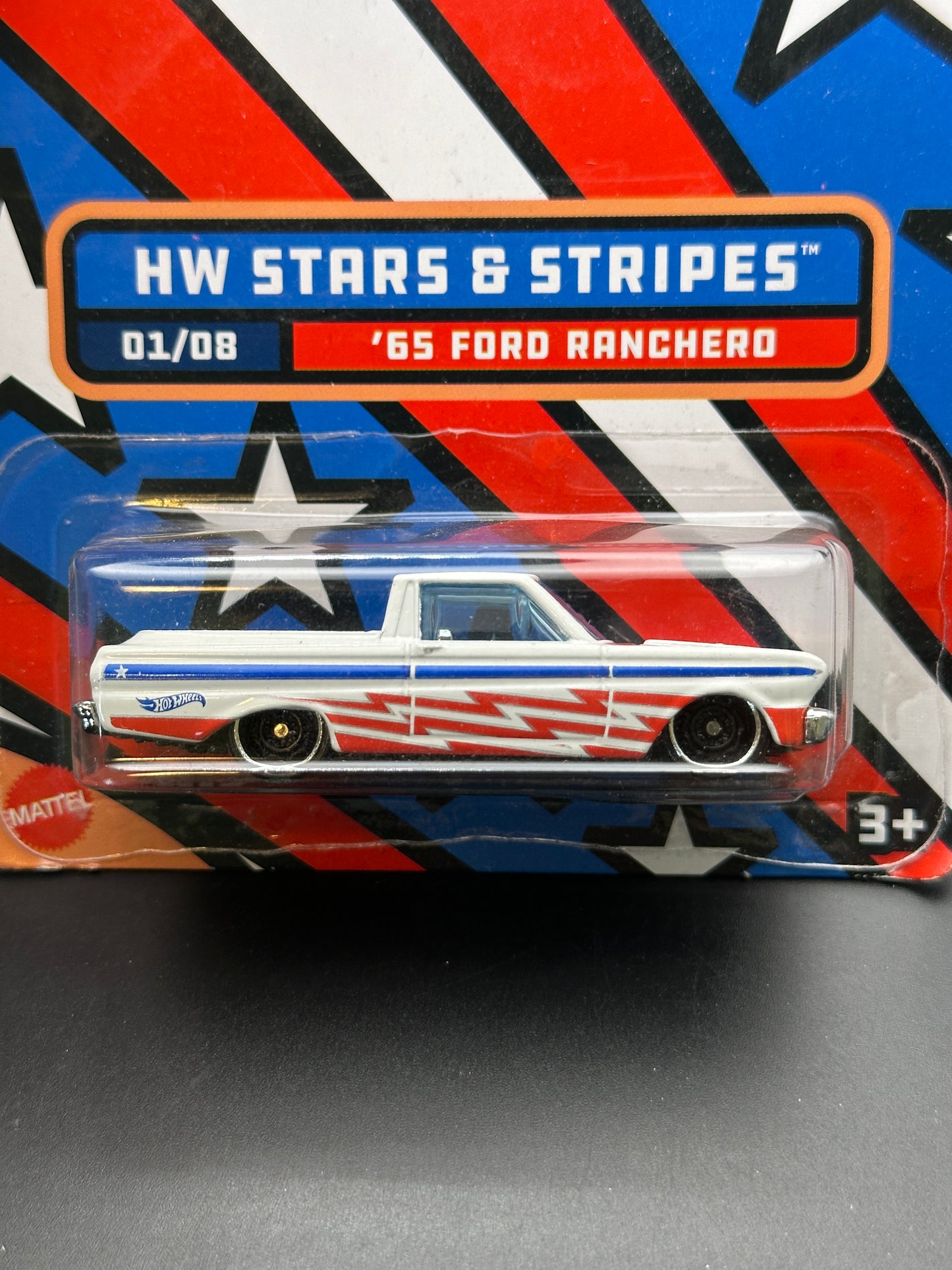 HOT WHEELS - 65 FORD RANCHERO (2022) - STARS AND STRIPE SERIES 1/8