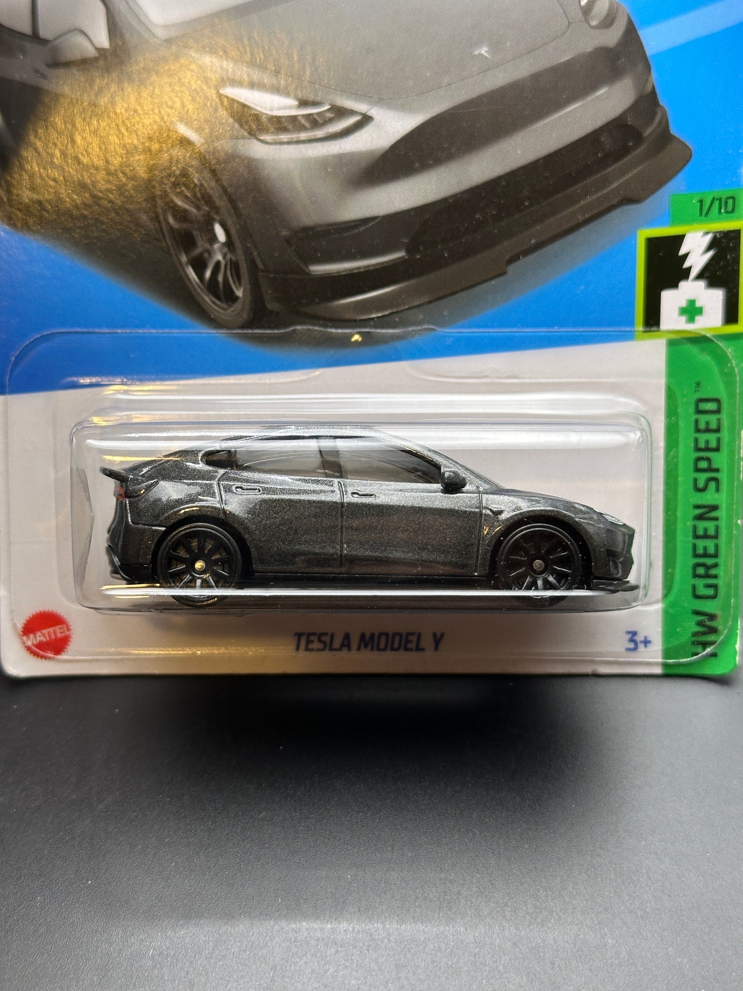 HOT WHEELS - TESLA MODEL Y (2023) - HW GREEN SPEED 1/10