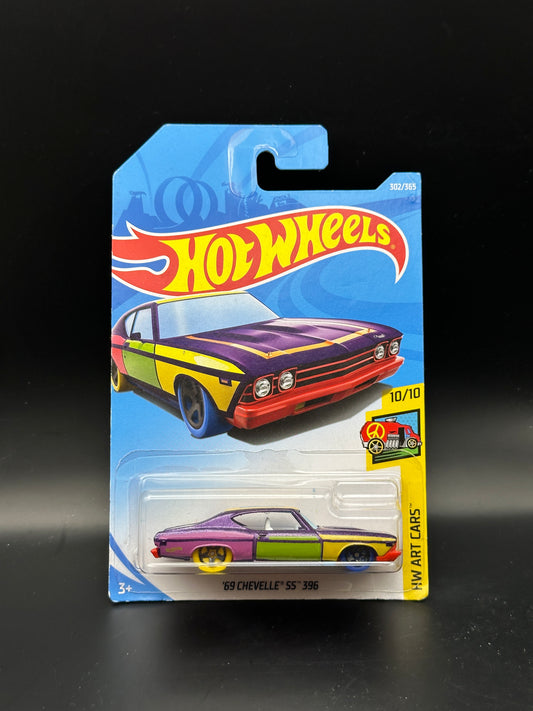 HOT WHEELS - 69 CHEVELLE SS 396 (2018) - HW ART CARS 10/10