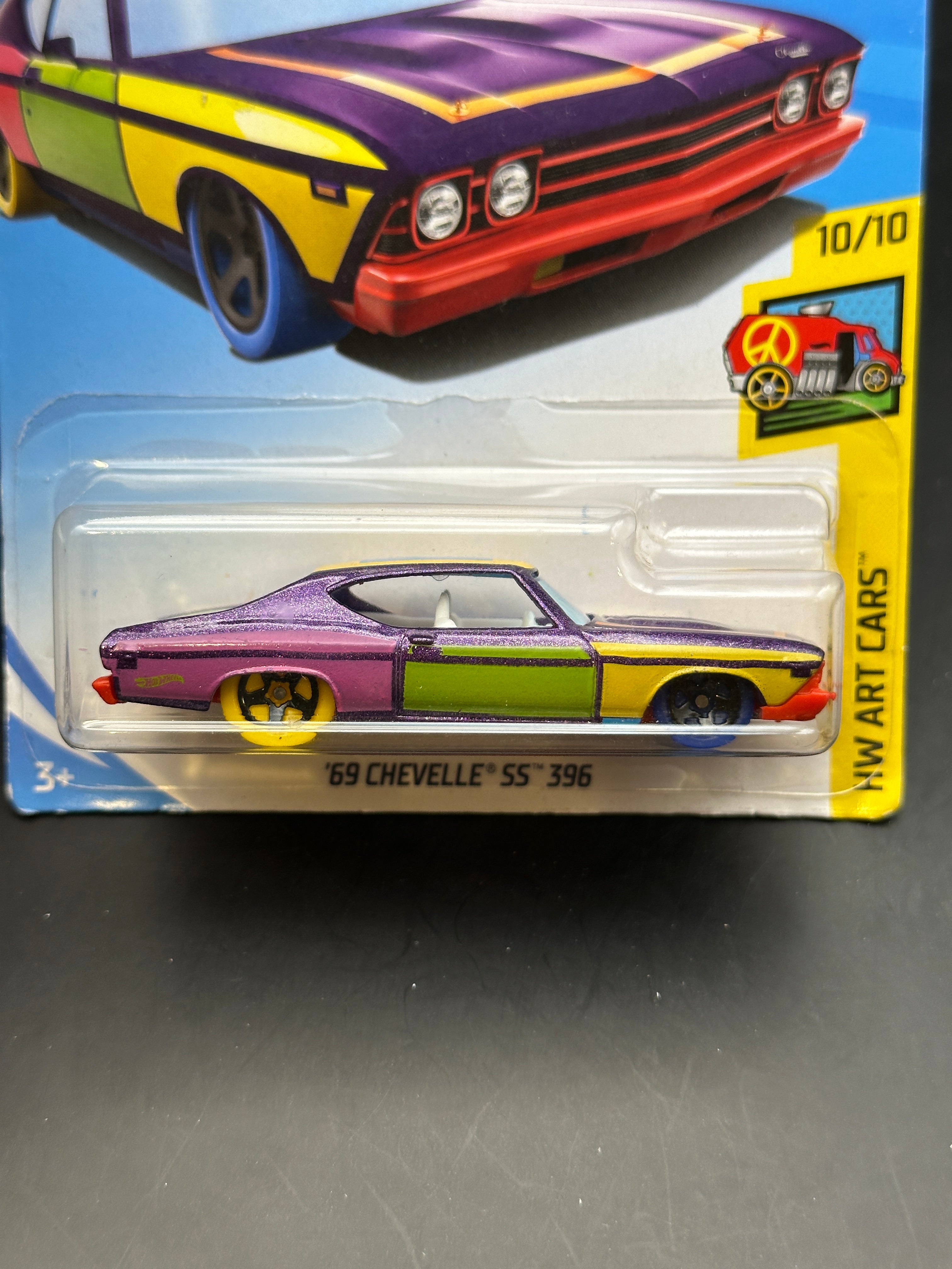 HOT WHEELS - 69 CHEVELLE SS 396 (2018) - HW ART CARS 10/10