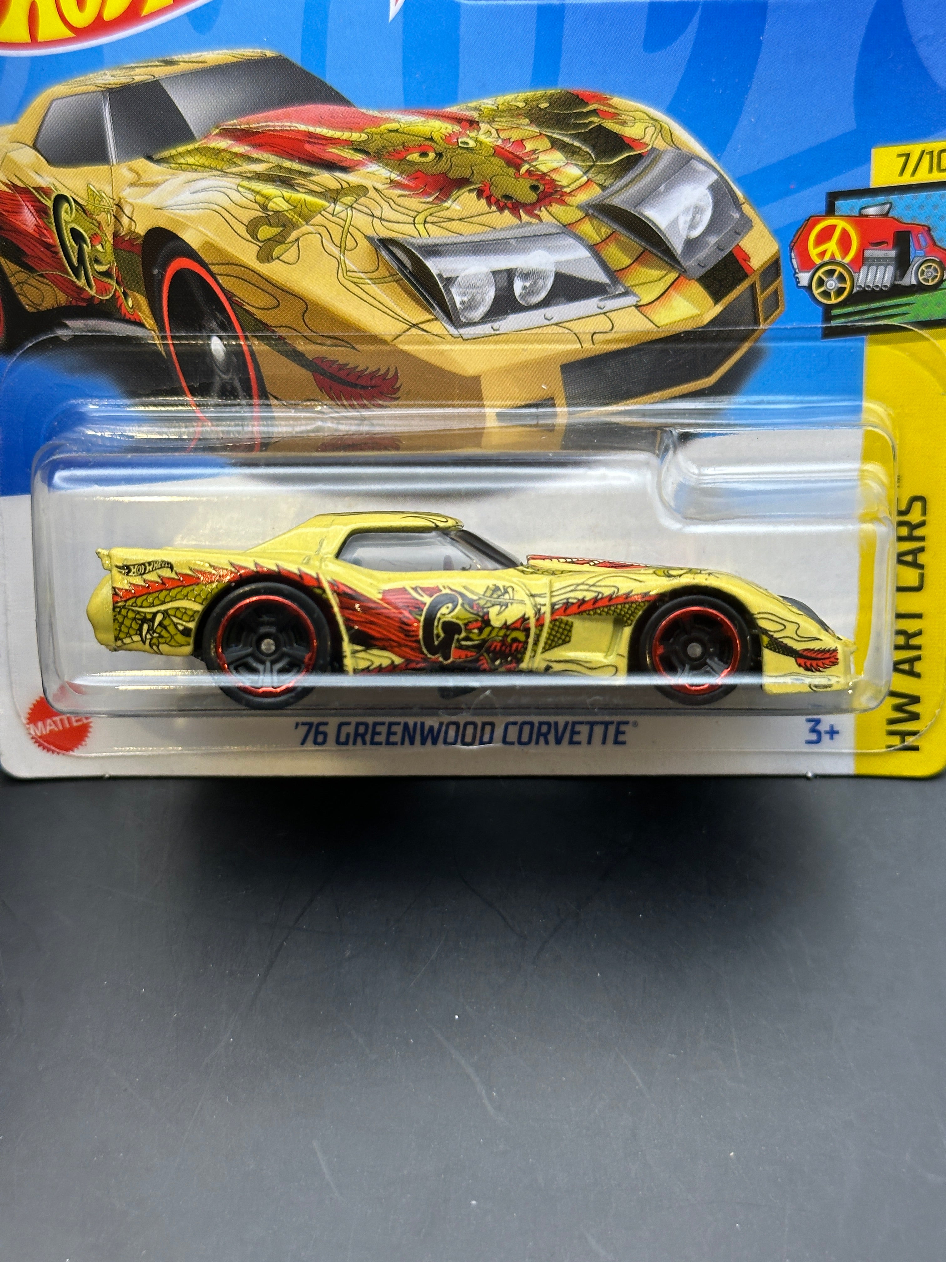 HOT WHEELS - 76 GREENWOOD CORVETTE (2023) - HW ART CARS 7/10