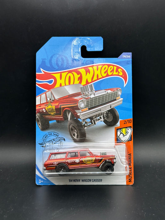 HOT WHEELS - 64 NOVA WAGON GASSER (2020) - HW MUSCLE MANIA 2/10