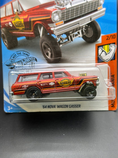 HOT WHEELS - 64 NOVA WAGON GASSER (2020) - HW MUSCLE MANIA 2/10