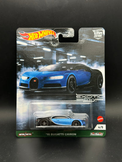 HOT WHEELS - 16 BUGATTI CHIRON (2021) - HW CAR CULTURE EXOTIC ENVY 4/5