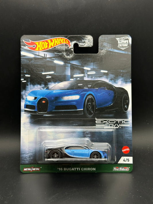 HOT WHEELS - 16 BUGATTI CHIRON (2021) - HW CAR CULTURE EXOTIC ENVY 4/5